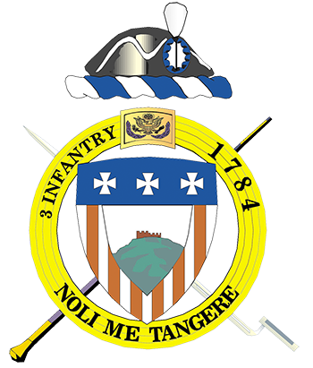 3rd Infantry Regiment crest — Noli Me Tangere